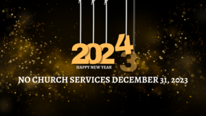 No New Year's Eve Service